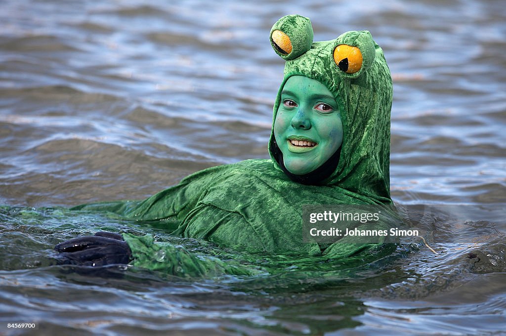 Traditional Neuburg Ice Swimming