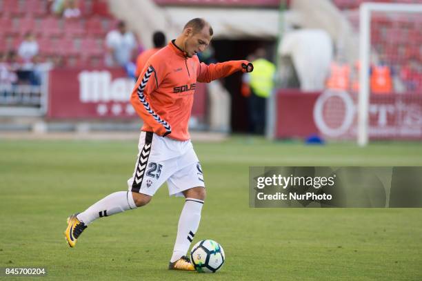 Roman Zozulya during the La Liga second league match between Albacete Balompié and Club deportivo Lugo at Carlos Belmonte stadium on September 10,...