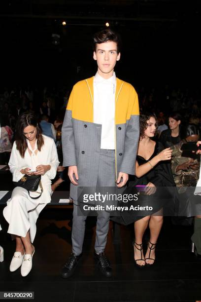 Aiden Alexander attends the John Paul Ataker fashion show during New York Fashion Week: The Shows at Gallery 1, Skylight Clarkson Sq on September 11,...