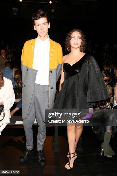 Aiden Alexander and Camren Bicondova attends the John Paul Ataker fashion show during New York Fashion Week: The Shows at Gallery 1, Skylight...