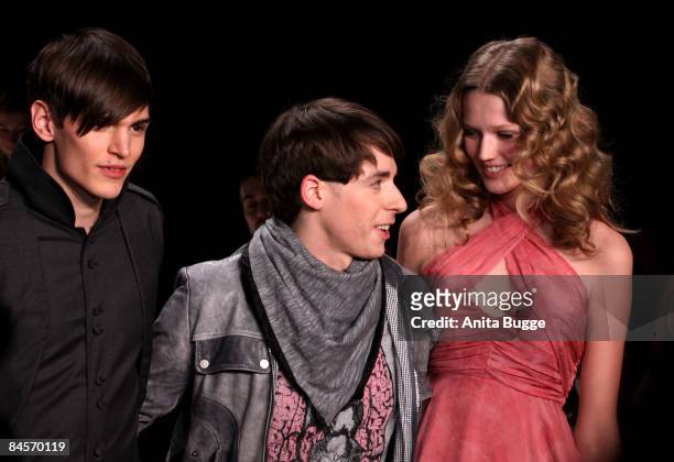 Kilian Kerner attends his fashion show during the autmn/winter 2009/10 Mercedes Benz Fashion week on January 29, 2009 in Berlin, Germany.