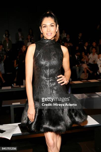 Lela Loren attends the John Paul Ataker fashion show during New York Fashion Week: The Shows at Gallery 1, Skylight Clarkson Sq on September 11, 2017...