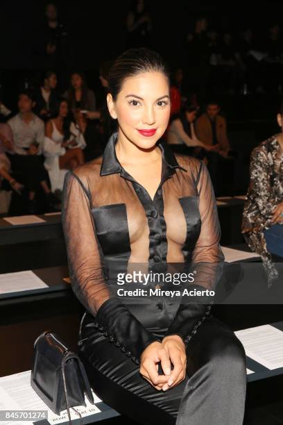 Liz Hernandez attends the John Paul Ataker fashion show during New York Fashion Week: The Shows at Gallery 1, Skylight Clarkson Sq on September 11,...