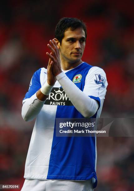 Roque Santa Cruz of Blackburn after the Barclays Premier League match between Middlesbrough and Blackburn Rovers at the Riverside Stadium on January...