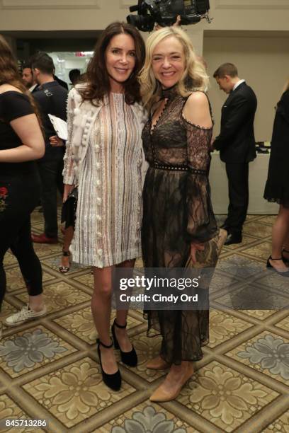 Lois Robinson and Rachel Bay Jones , attend Dennis Basso fashion show during New York Fashion Week: The Shows at The Plaza Hotel on September 11,...