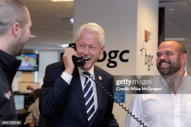 Former U.S. President Bill Clinton attends Annual Charity Day hosted by Cantor Fitzgerald, BGC and GFI at BGC Partners, INC on September 11, 2017 in...