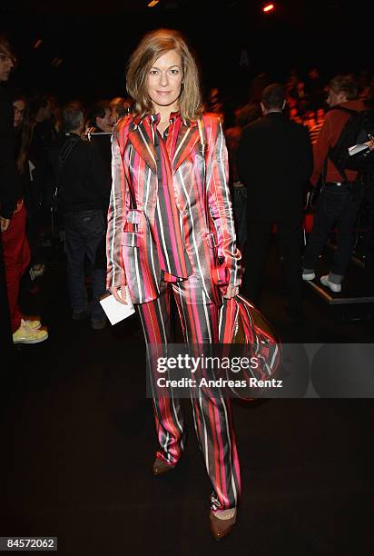 Actress Lisa Martinek attends the 'Kilian Kerner' fashion show during the Mercedes Benz Fashion Week A/W 2009 at Bebelplace on January 31, 2009 in...