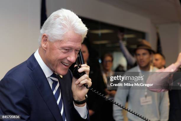 Former U.S. President Bill Clinton attends Annual Charity Day hosted by Cantor Fitzgerald, BGC and GFI at BGC Partners, INC on September 11, 2017 in...