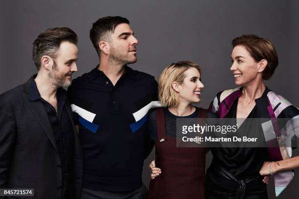 Matthew Newton, Zachary Quinto, Emma Roberts, and Julianne Nicholson from the film "Who We Are Now" pose for a portrait during the 2017 Toronto...