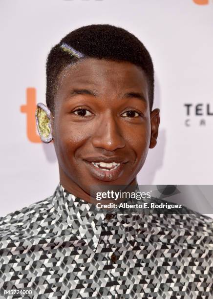 Mamoudou Athie attends the "Unicorn Store" premiere during the 2017 Toronto International Film Festival at Ryerson Theatre on September 11, 2017 in...
