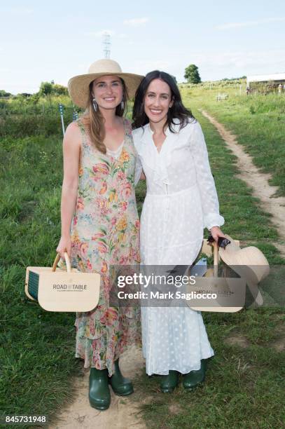 Lauren Bush Lauren and Violet Gaynor attend the goop X Cadillac Road To Table Dinner In The Hamptons with 3-Michelin Starred Chef Christopher Kostow...