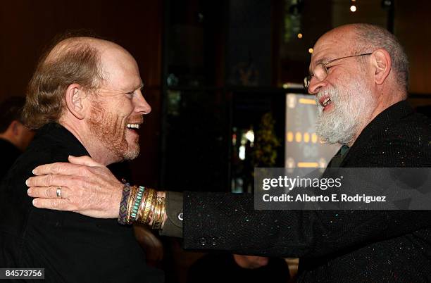 Director Ron Howard and moderator Jeremy Kagan attend the 61st Annual Directors Guild of America Awards Meet the Nominees - Feature Films nominees...