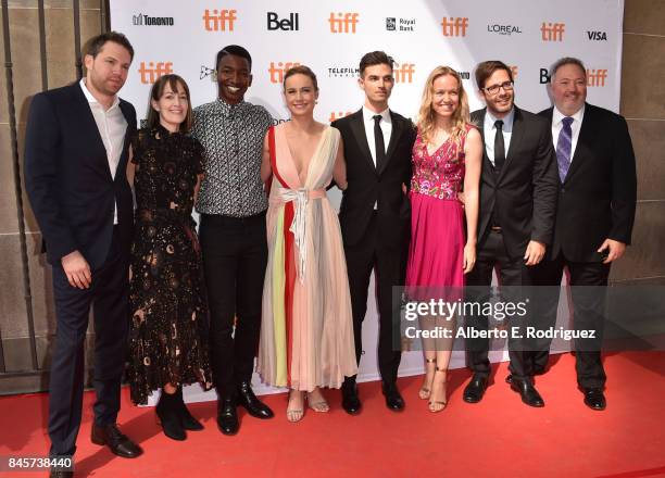 Cast and crew attend the "Unicorn Store" premiere during the 2017 Toronto International Film Festival at Ryerson Theatre on September 11, 2017 in...