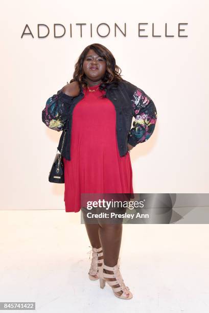 Gabourey Sidibe attends the ADDITION ELLE NYFW September 2017 Runway Presentation on September 11, 2017 in New York City.