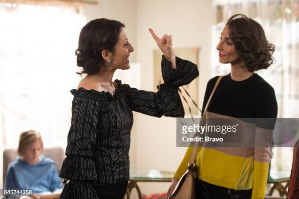 Rule: Plan For New Plans" Episode 405 -- Pictured: Lisa Edelstein as Abby McCarthy, Necar Zadegan as Delia --