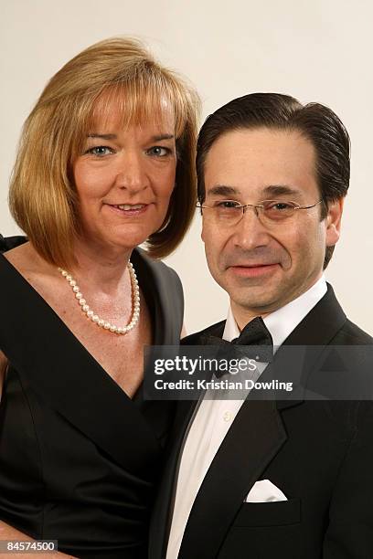 Assistant Secretary-Treasurer and Franklin J. Schaffner Achievement Award recipient Scott Berger and wife Mara pose for a portrait during the 61st...