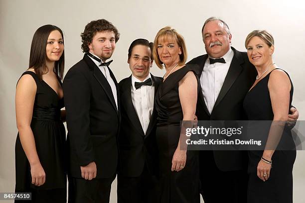 Assistant Secretary-Treasurer and Franklin J. Schaffner Achievement Award recipient Scott Berger and guests pose for a portrait during the 61st...