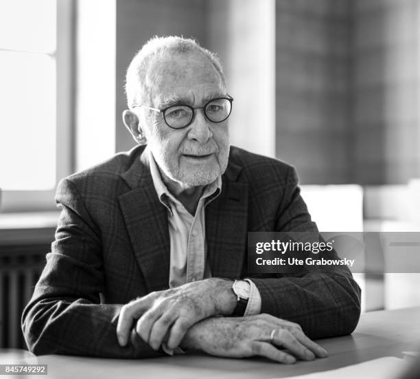 Cologne, Germany The artist Gerhard Richter in his Cologne studio on August 24, 2017 in Cologne, Germany.