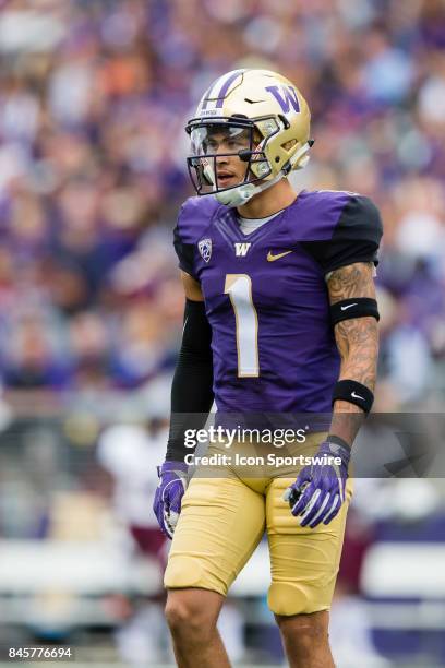 Washington Byron Murphy shown during the first quarter during a college football game between the Washington Huskies and the Montana Grizzlies on...