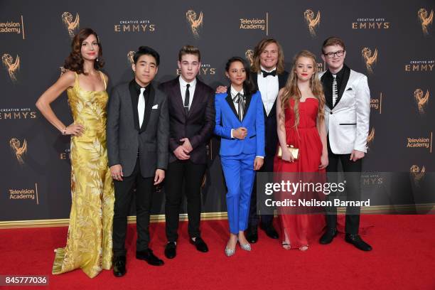 Jama Williamson, Lance Lim, Ricardo Hurtado, Breanna Yde, Tony Cavalero, Jade Pettyjohn and Aidan Miner attend day 2 of the 2017 Creative Arts Emmy...