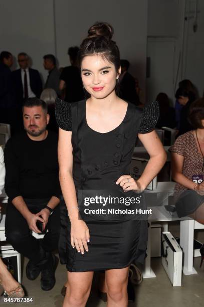 Actress Landry Bender attends Hakan Akkaya fashion show during New York Fashion Week: The Shows at Gallery 2, Skylight Clarkson Sq on September 11,...