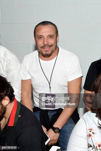 Musician Cenk Eren attends Hakan Akkaya fashion show during New York Fashion Week: The Shows at Gallery 2, Skylight Clarkson Sq on September 11, 2017...