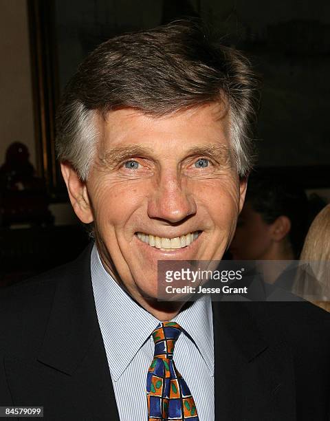 Gary Collins attends the wedding of Michael Feinstein and Terrence Flannery held at a private residence on October 17, 2008 in Los Angeles,...