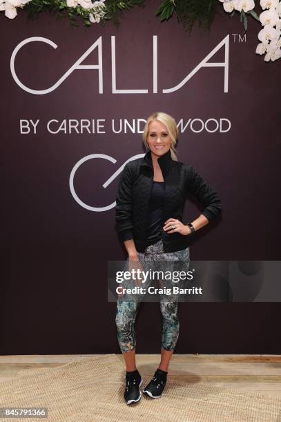 CALIA lead designer, Carrie Underwood and her road trainer, Eve News  Photo - Getty Images