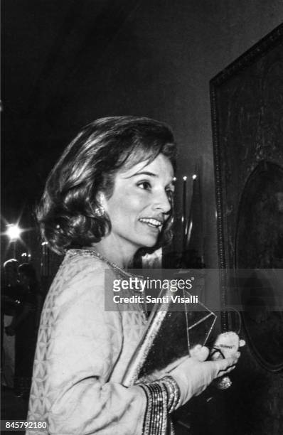Lee Radziwill at Truman Capote BW Ball on November 28, 1966 in New York, New York.
