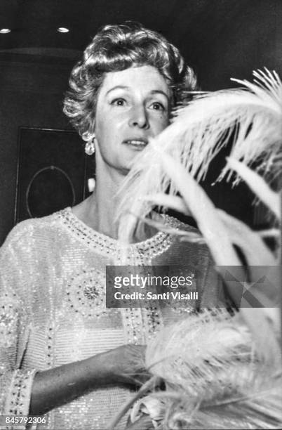 Marella Agnelli at Truman Capote BW Ball on November 28, 1966 in New York, New York.
