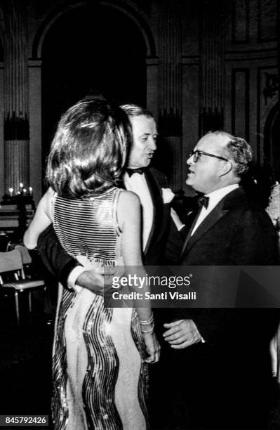 Lee Radziwill Henry Ford II and Truman Capote at Truman Capote BW Ball on November 28, 1966 in New York, New York.