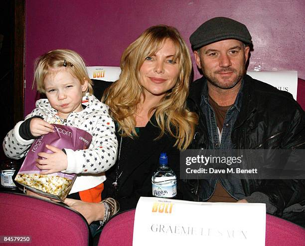 Samantha Janus and Mark Womack attend the VIP screening of 'Bolt', at the Cineworld Haymarket on February 1, 2009 in London, England.