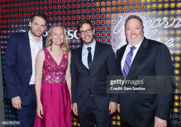 David Bernad, Lynette Howell, Terry Dougas and Jean-Luc De Fanti attend the Nespresso hosted "Unicorn Store" cocktail party during the 2017 Toronto...