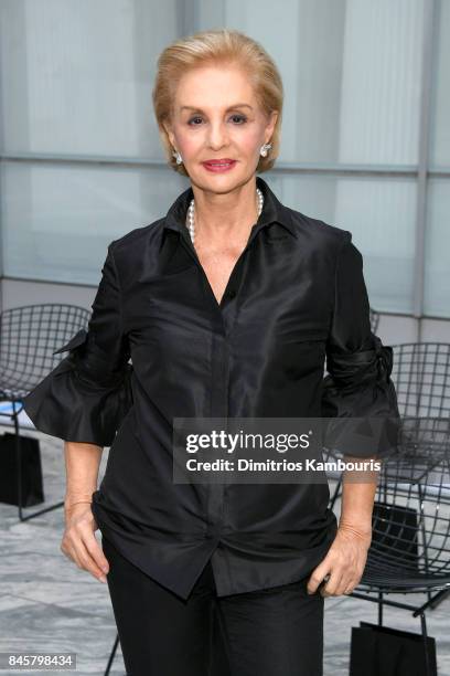 Designer Carolina Herrera attends Oscar De La Renta fashion show during New York Fashion Week on September 11, 2017 in New York City.