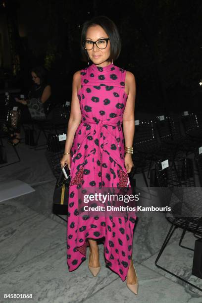 Alina Cho attends Oscar De La Renta fashion show during New York Fashion Week on September 11, 2017 in New York City.