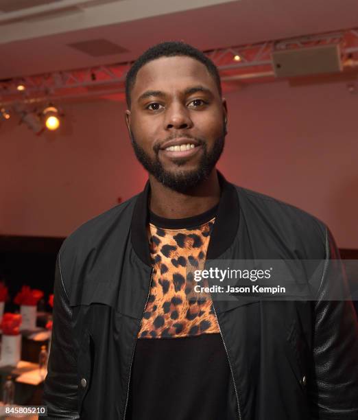 John Mayberry Jr. Attends the Andy Hilfiger Presents Artistix By Greg Polisseni fashion show at Metropolitan Pavilion on September 11, 2017 in New...