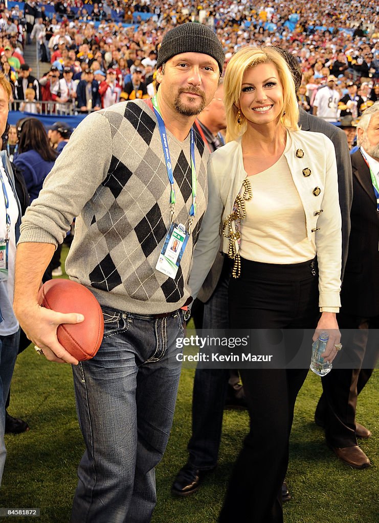 Celebrities Attend Super Bowl XLIII