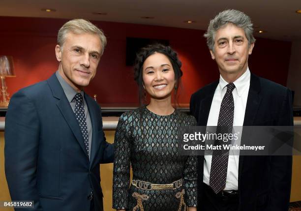 Christoph Waltz, Hong Chau, and Alexander Payne attend the 'Downsizing' special presentation screening during the 2017 Toronto International Film...