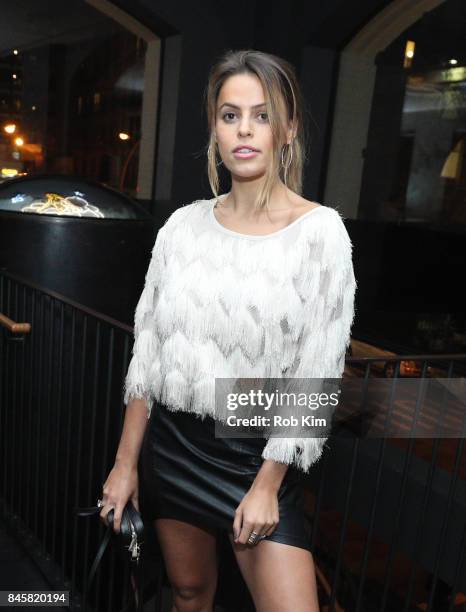 Model Brooks Nader attends the Wilhelmina Models New York Fashion Week party at The Blond at 11 Howard Hotel on September 11, 2017 in New York City.