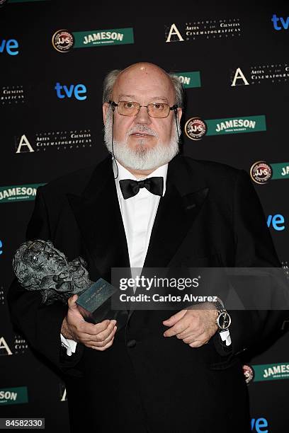 Spanish director Jose Luis Cuerda attends the Goya Cinema Awards 2009 ceremony on February 01, 2009 at the Palacio de Congresos in Madrid, Spain.