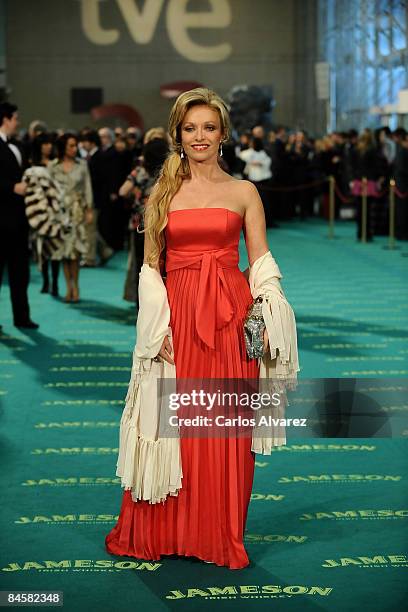 Spanish actress Silvia Tortosa attends the Goya Cinema Awards 2009 ceremony on February 01, 2009 at the Palacio de Congresos in Madrid, Spain.