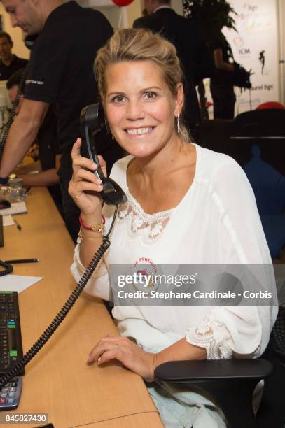 Laura Tenoudji aka Laura du Web attends the Aurel BGC Charity Benefit Day 2017 on September 11, 2017 in Paris, France.