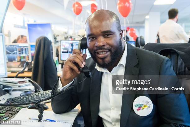 Boxer Jean Marc Mormeck attends the Aurel BGC Charity Benefit Day 2017 on September 11, 2017 in Paris, France.