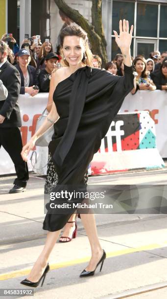 Angelina Jolie arrives to the "First They Killed My Father: A Daughter of Cambodia Remembers" premiere - 2017 TIFF - Premieres, Photo Calls and Press...