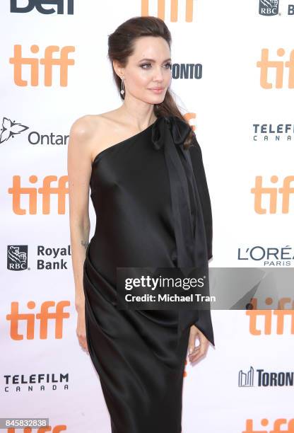 Angelina Jolie arrives to the "First They Killed My Father: A Daughter of Cambodia Remembers" premiere - 2017 TIFF - Premieres, Photo Calls and Press...