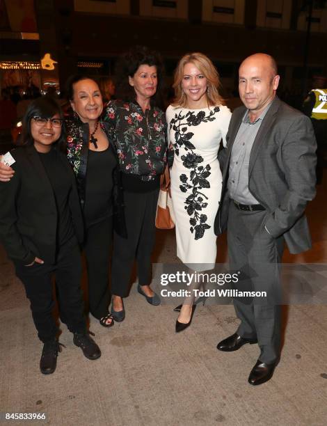 Producer J Miles Dale and family attend Fox Searchlight's "The Shape Of Water" TIFF Screening at Elgin and Winter Garden Theatre Centre on September...