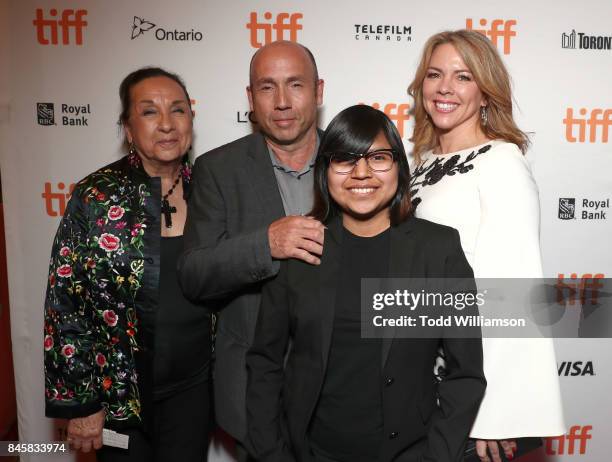 Producer J Miles Dale and family attend Fox Searchlight's "The Shape Of Water" TIFF Screening at Elgin and Winter Garden Theatre Centre on September...