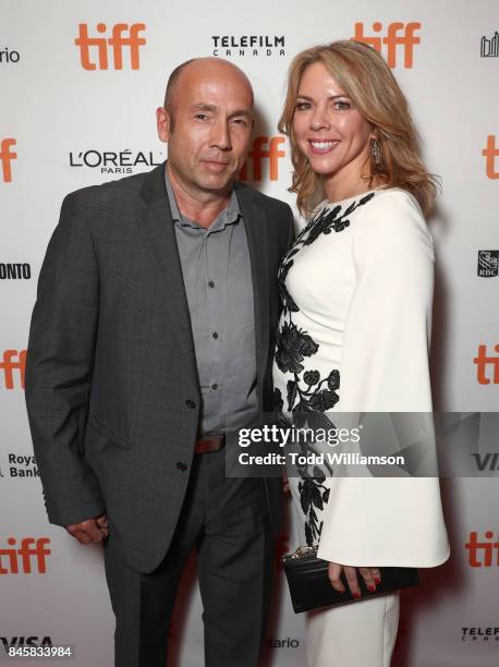 Producer J Miles Dale and family attend Fox Searchlight's "The Shape Of Water" TIFF Screening at Elgin and Winter Garden Theatre Centre on September...