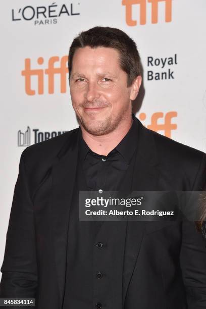 Christian Bale attends the "Hostiles" premiere during the 2017 Toronto International Film Festival at Princess of Wales Theatre on September 11, 2017...