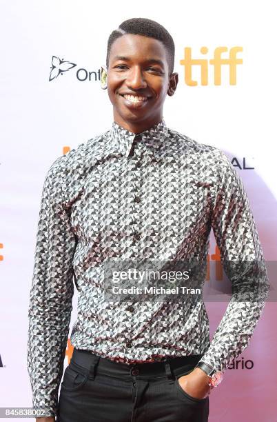 Mamoudou Athie arrives to the "Unicorn Store" premiere - 2017 TIFF - Premieres, Photo Calls and Press Conferences held on September 11, 2017 in...